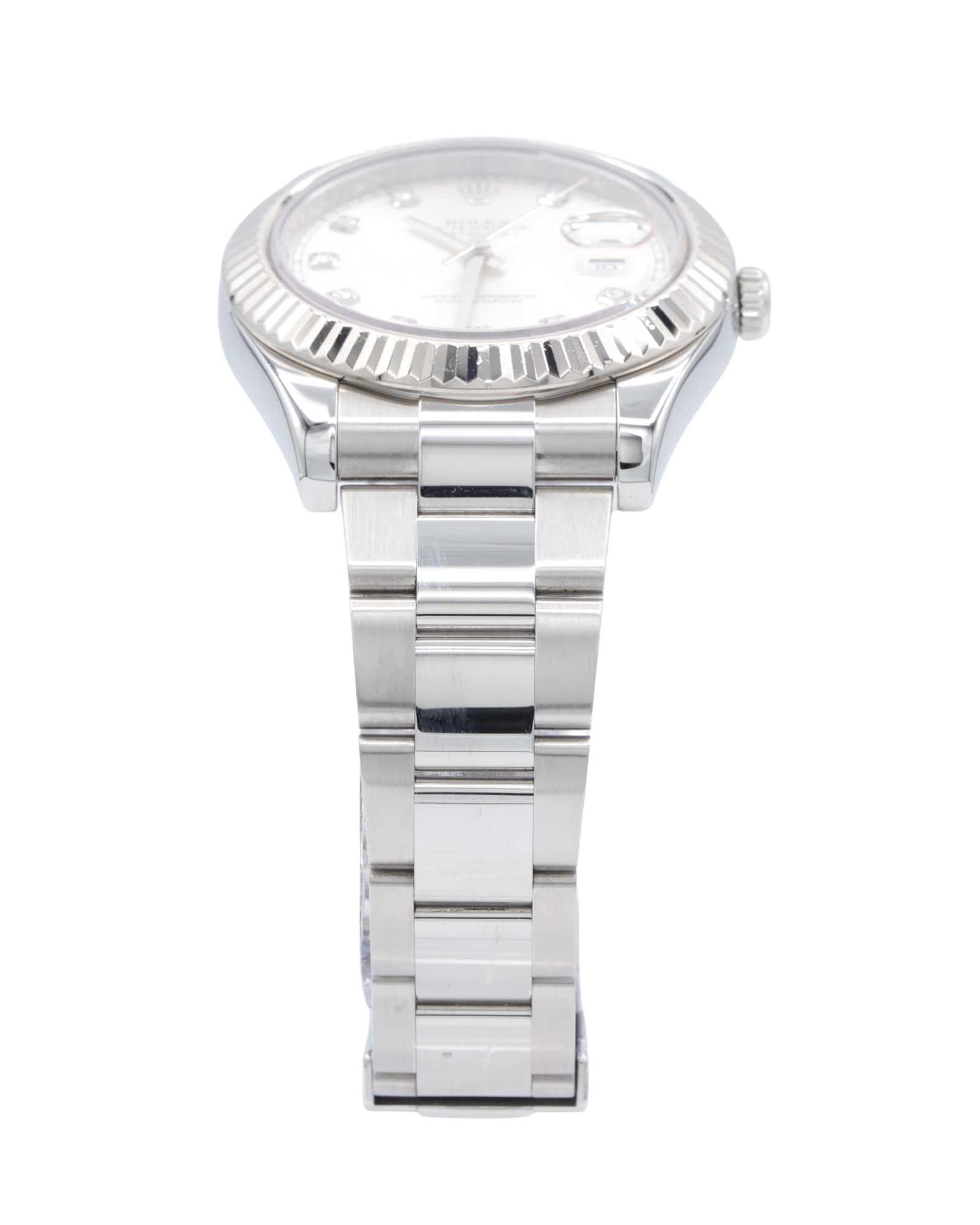 Rolex Datejust II Silver Stick Dial on Oyster 116334 Complete 2012