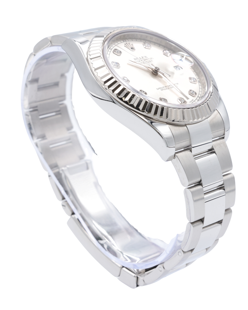 Rolex Datejust II Silver Stick Dial on Oyster 116334 Complete 2012