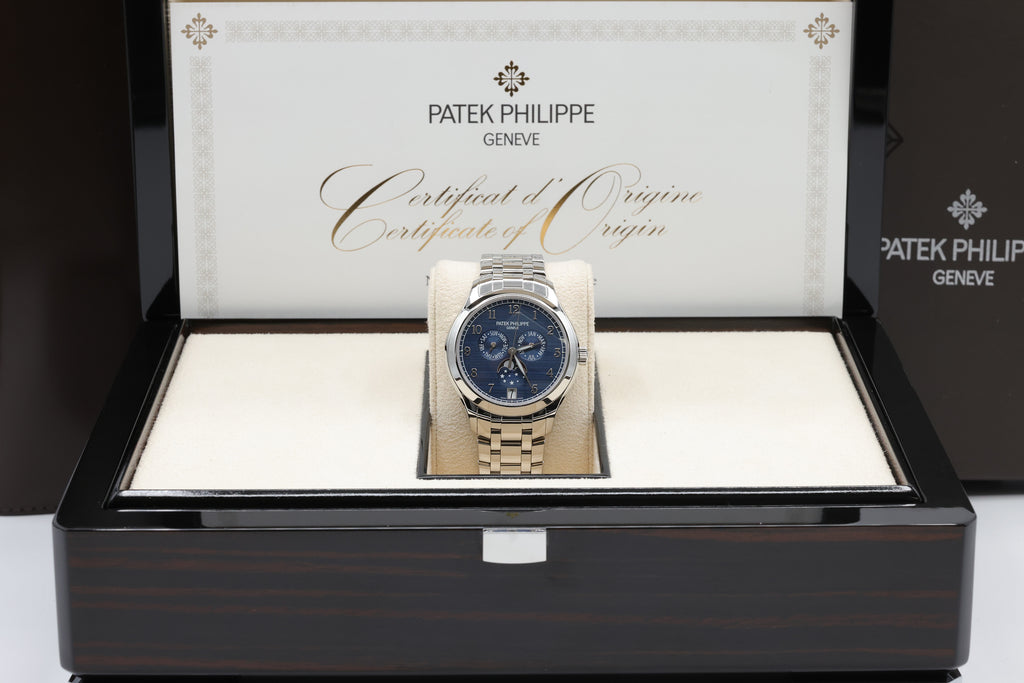 Patek Philippe Complications - Annual Calendar - Moon Phases Blue Dial on Bracelet 4947/1A-001 Complete 2024