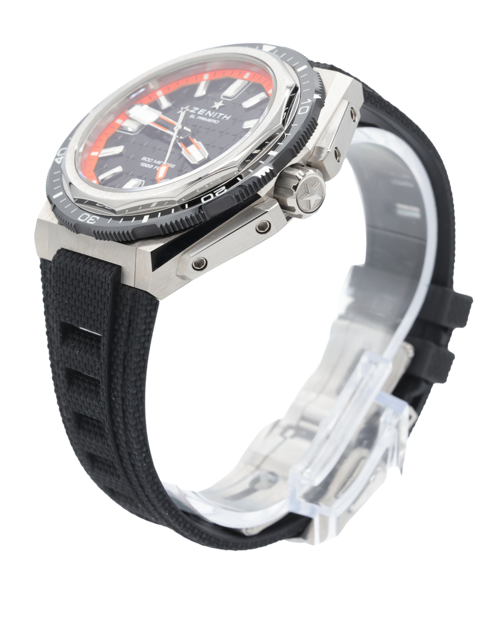 Zenith DEFY EXTREME DIVER Orange & Black Dial Dial on Black Rubber 95.9600.3620 Complete 2025