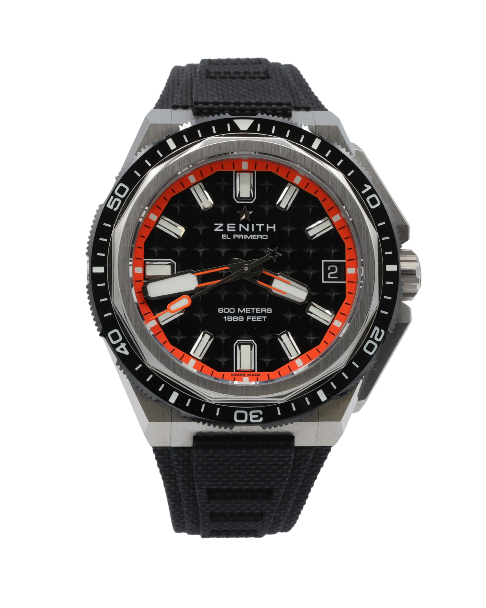 Zenith DEFY EXTREME DIVER Orange & Black Dial Dial on Black Rubber 95.9600.3620 Complete 2025