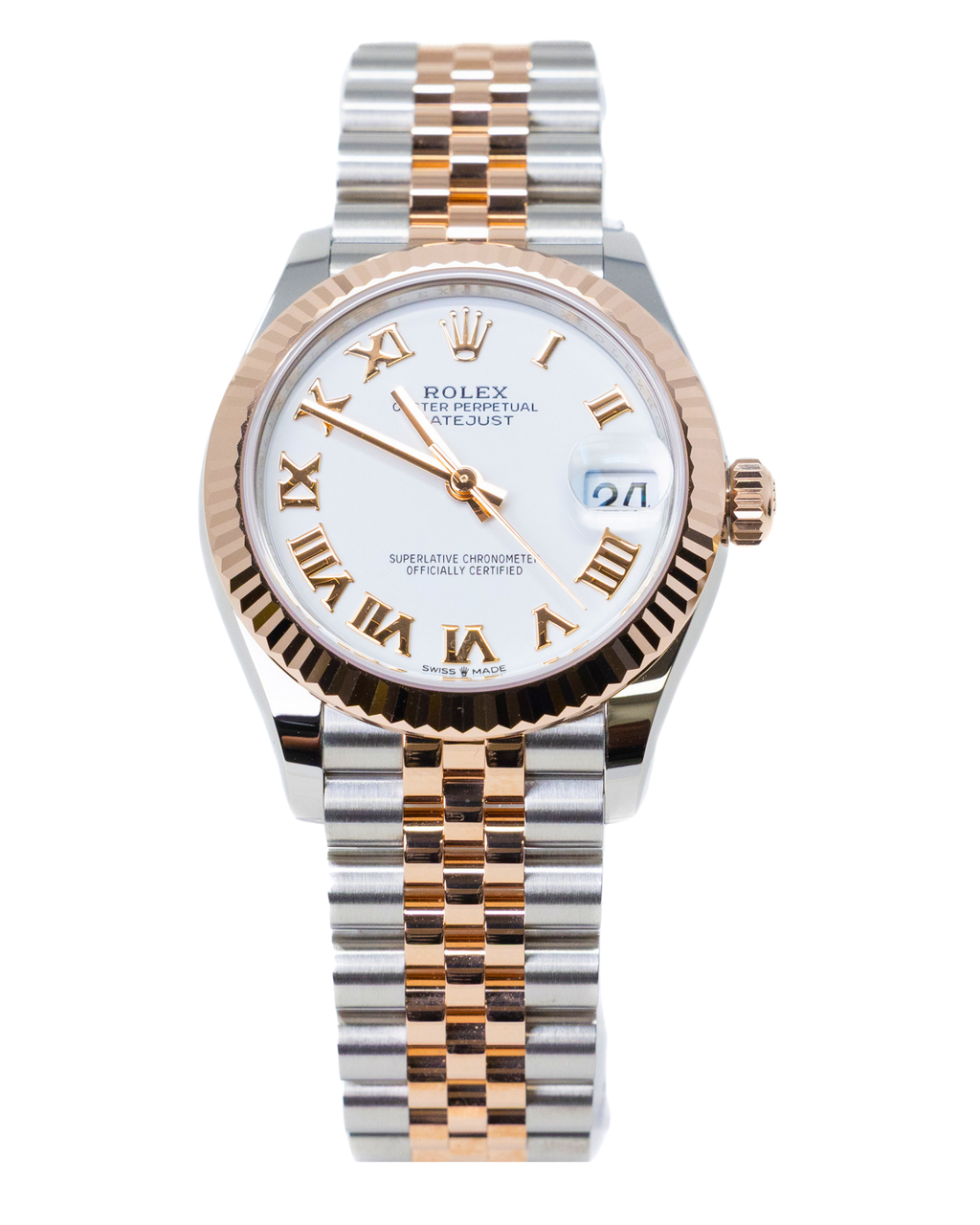 Rolex Datejust 31 White Roman Dial on Jubilee 278271 Complete 2025