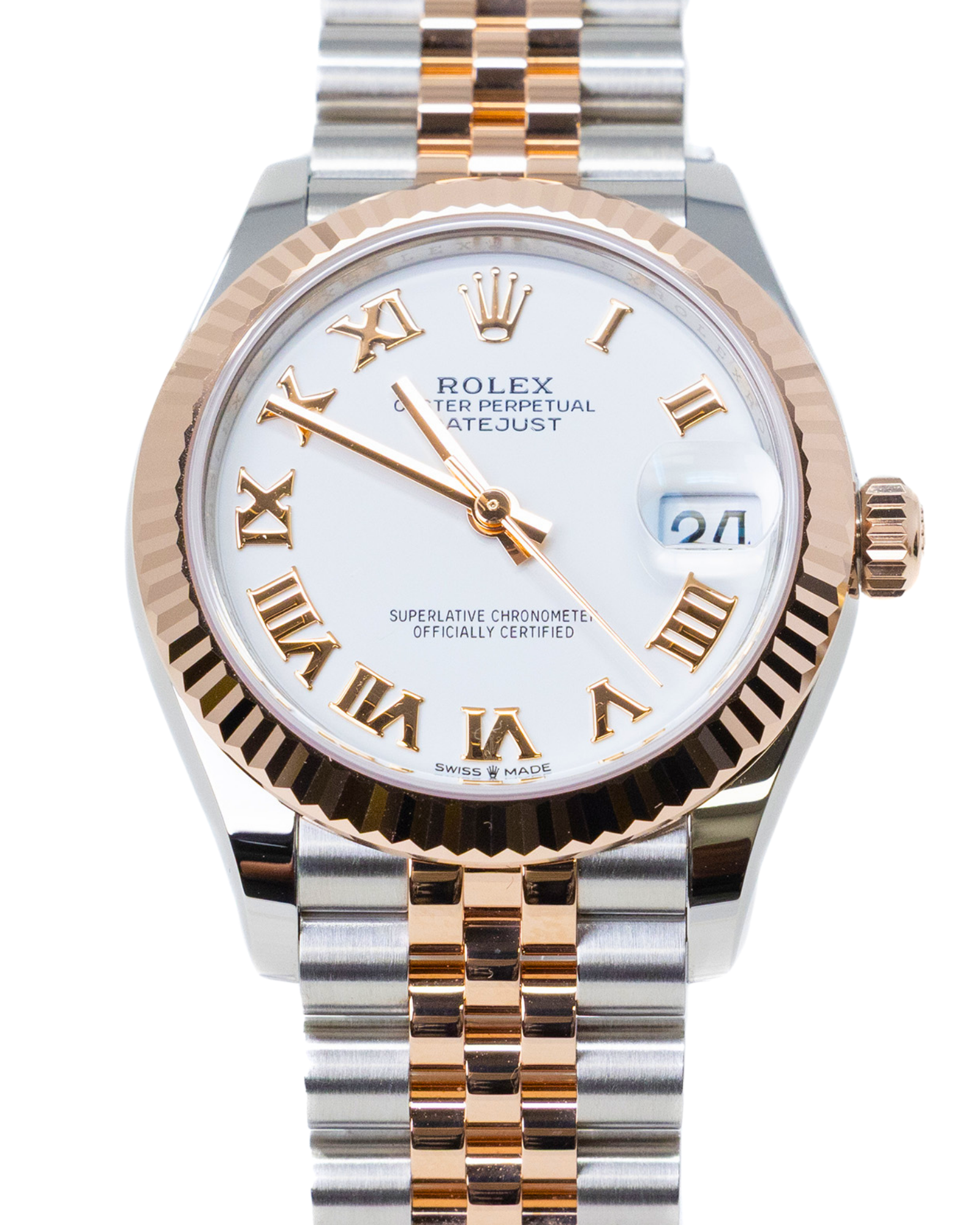 Rolex Datejust 31 White Roman Dial on Jubilee 278271 Complete 2025
