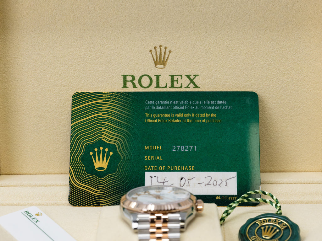 Rolex Datejust 31 White Roman Dial on Jubilee 278271 Complete 2025