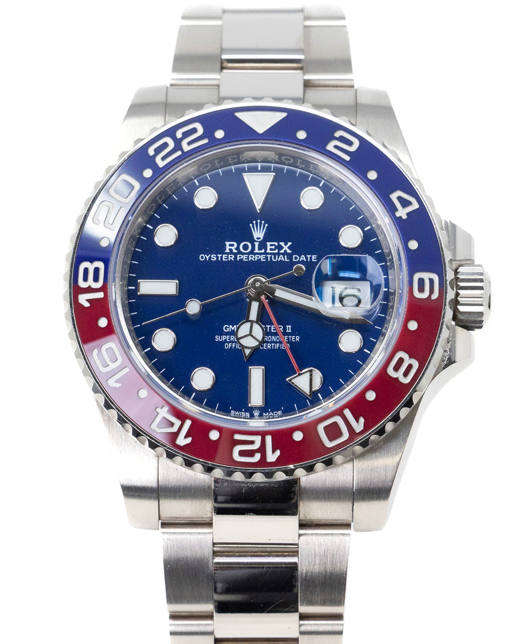 Rolex GMT-Master II Pepsi Blue Dial on Oyster 126719BLRO Complete 2021