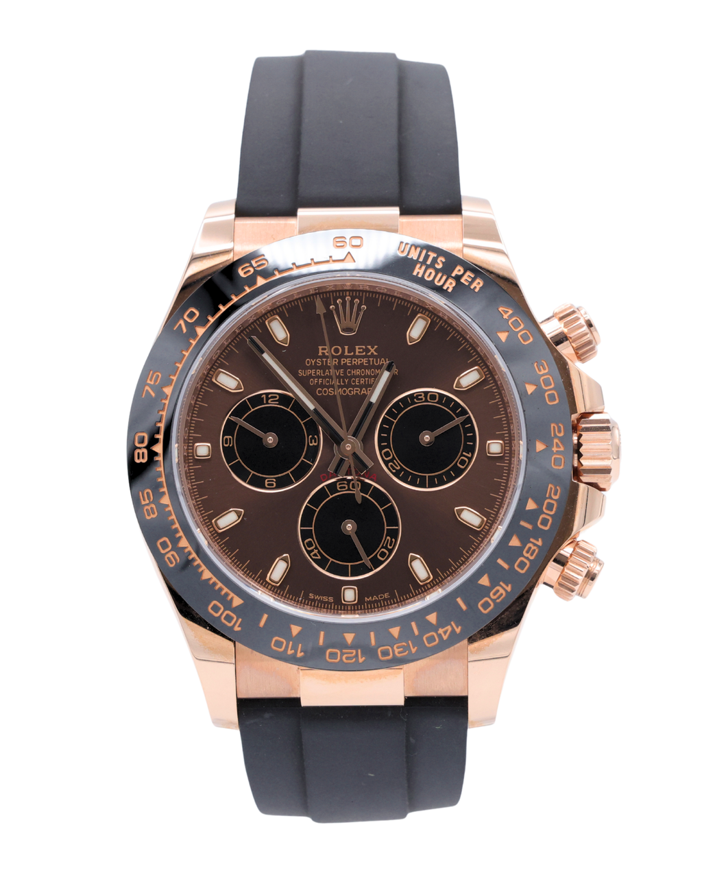 Rolex Daytona Chocolate Index Dial on Oysterflex 116515LN Complete 2024
