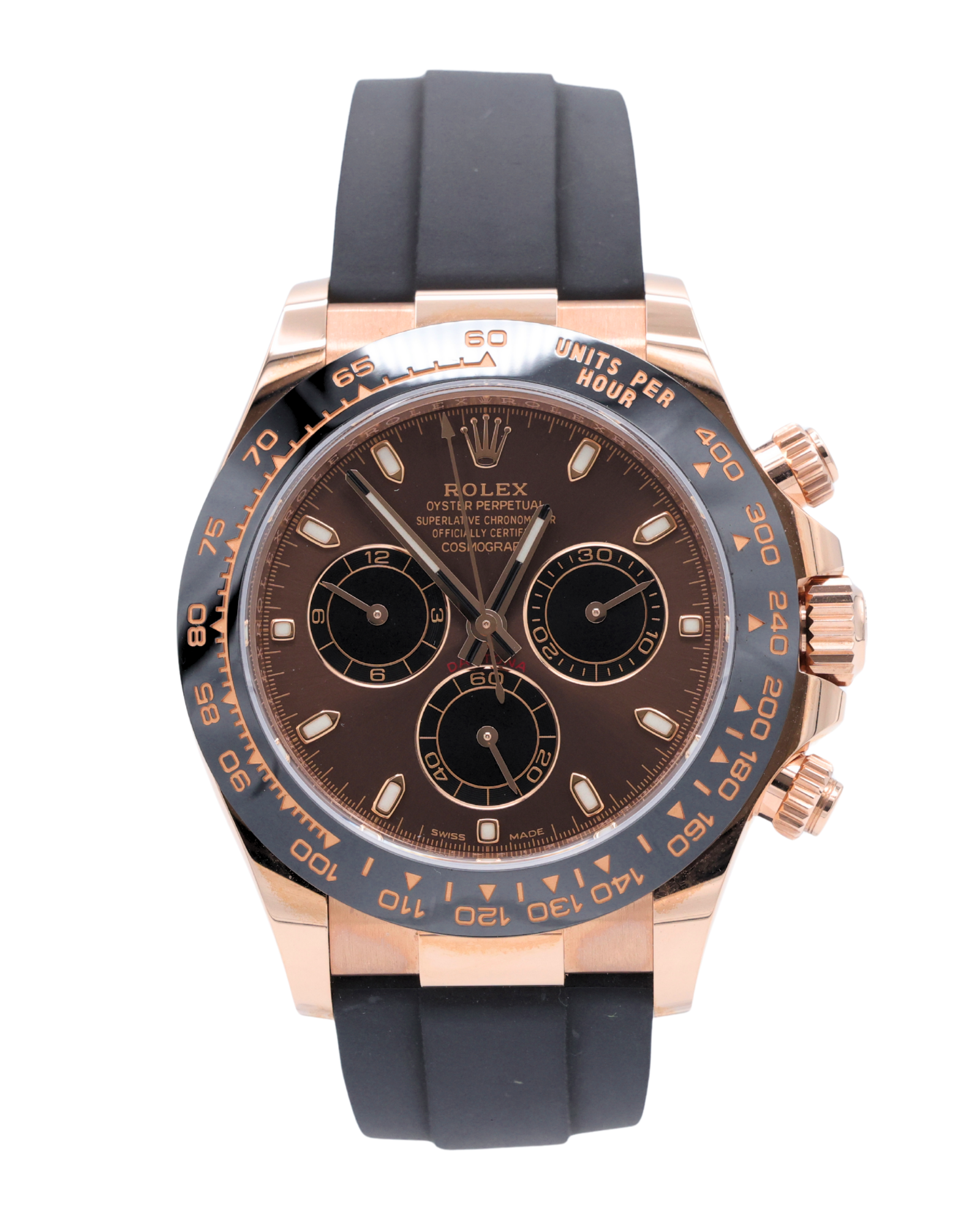 Rolex Daytona Chocolate Index Dial on Oysterflex 116515LN Complete 2024