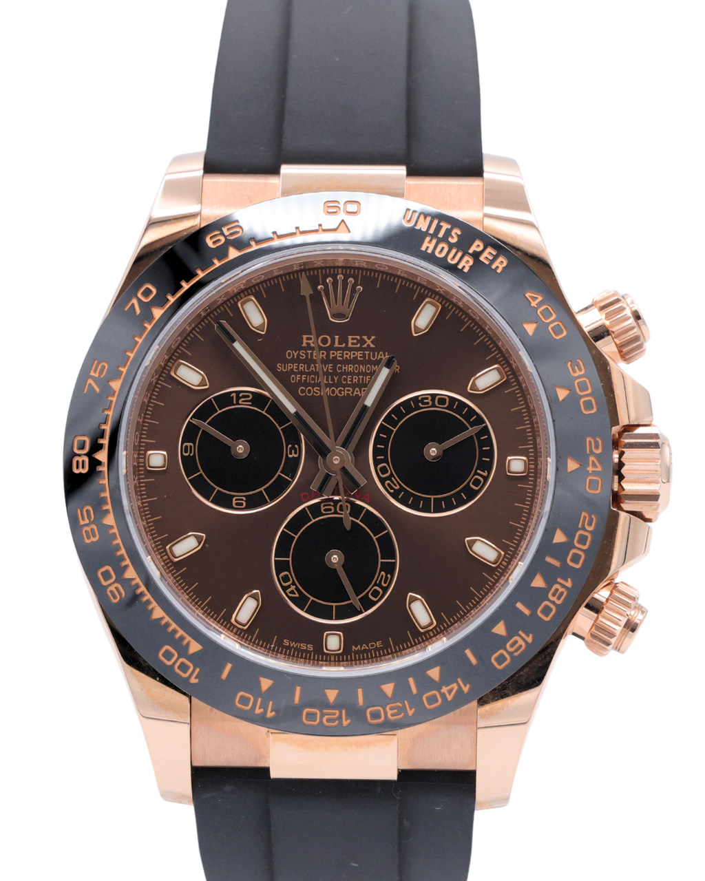 Rolex Daytona Chocolate Index Dial on Oysterflex 116515LN Complete 2024