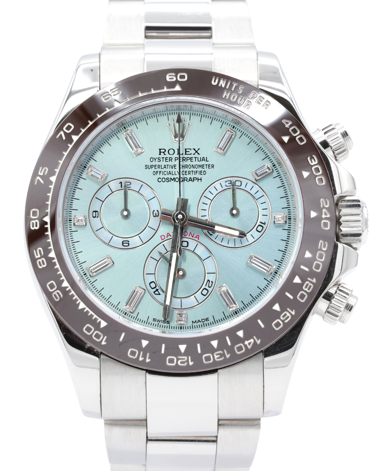 Rolex Daytona Ice Blue Diamond Dial on Oyster 116506 Complete 2020