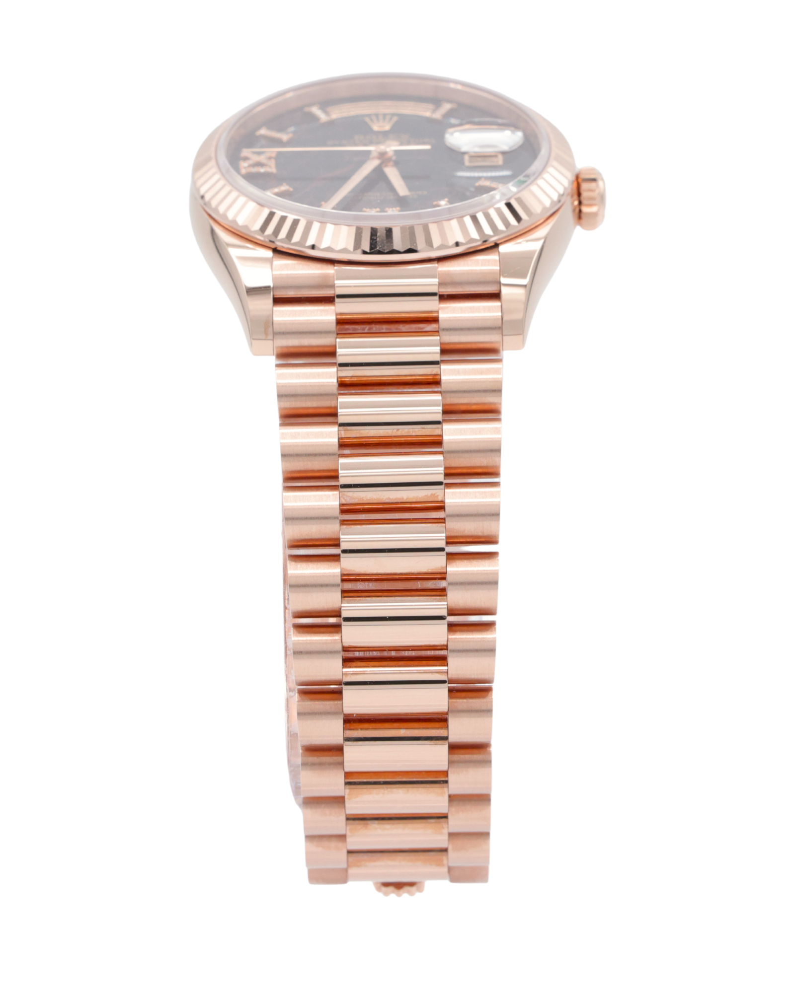 Rolex Day-Date 36 Eisenkiesel Diamond Dial on Diamond President 128235 Complete 2022