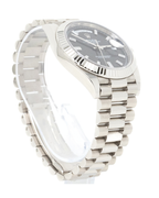 Rolex Day-Date 40 Black Baguette Diamond Dial on President 228239 Complete 2022