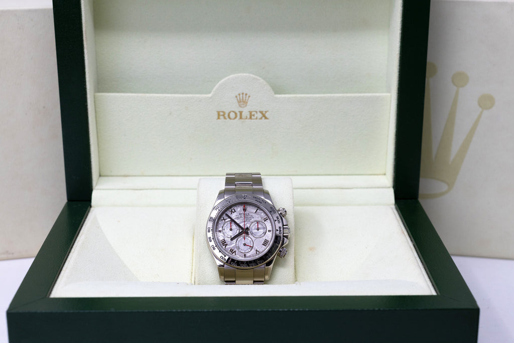Rolex Daytona White Gold Meteorite Dial Dial on Oyster 116509 2006