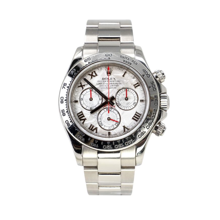 Rolex Daytona White Gold Meteorite Dial Dial on Oyster 116509 2006