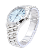 Rolex Day-Date 40 Ice Blue Quadrant Motif Bevelled Roman Dial on President 228206 Complete 2020