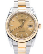 Rolex Datejust Champagne Stick Dial on Oyster 116233 Complete 2012