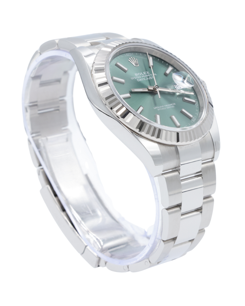 Rolex Datejust 41 Mint Green Index Dial on Oyster 126334 Complete 2025