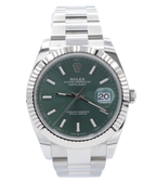 Rolex Datejust 41 Mint Green Index Dial on Oyster 126334 Complete 2025