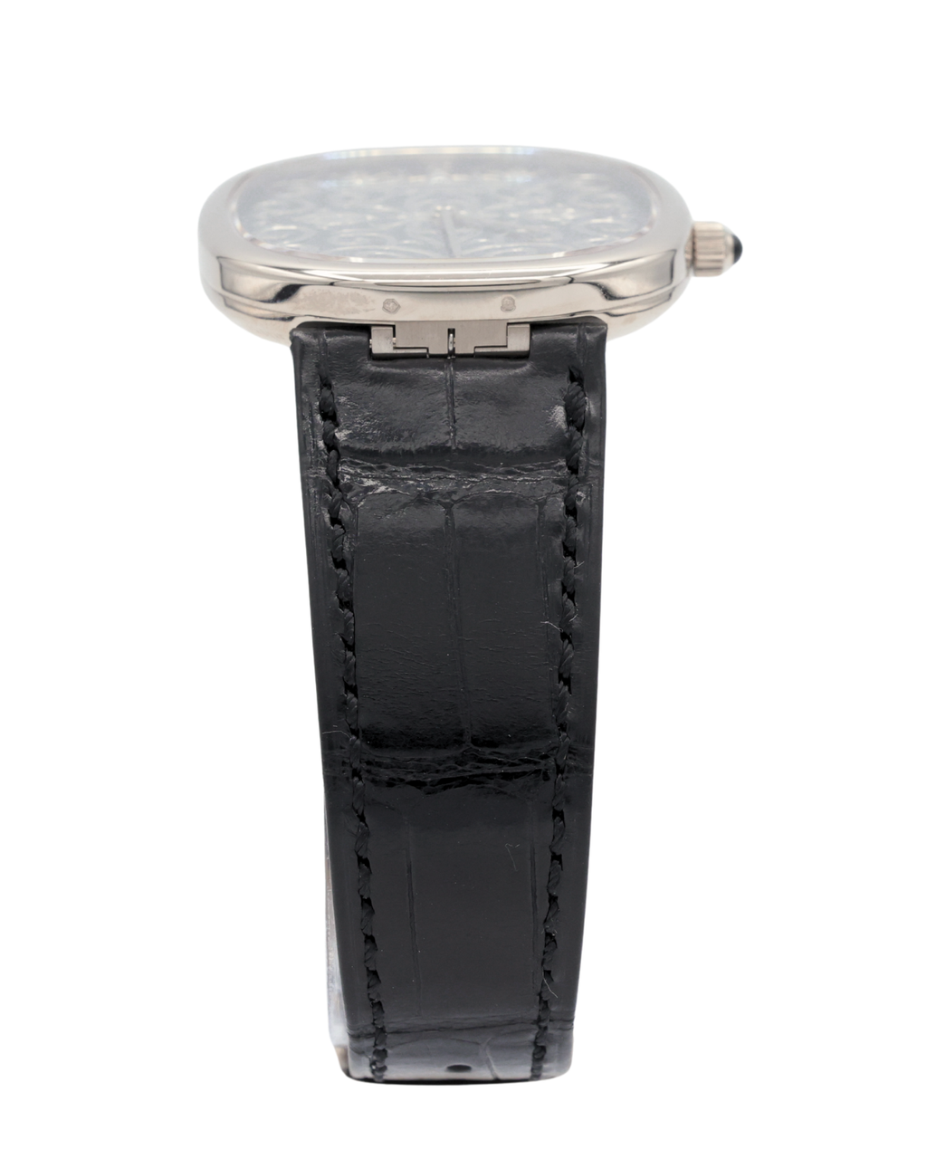 Patek Philippe Golden Ellipse Hand-Engraved And Black Enameled Dial on Strap 5738/51G-001 Complete 2025