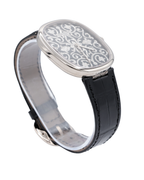 Patek Philippe Golden Ellipse Hand-Engraved And Black Enameled Dial on Strap 5738/51G-001 Complete 2025