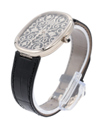 Patek Philippe Golden Ellipse Hand-Engraved And Black Enameled Dial on Strap 5738/51G-001 Complete 2025