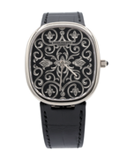 Patek Philippe Golden Ellipse Hand-Engraved And Black Enameled Dial on Strap 5738/51G-001 Complete 2025
