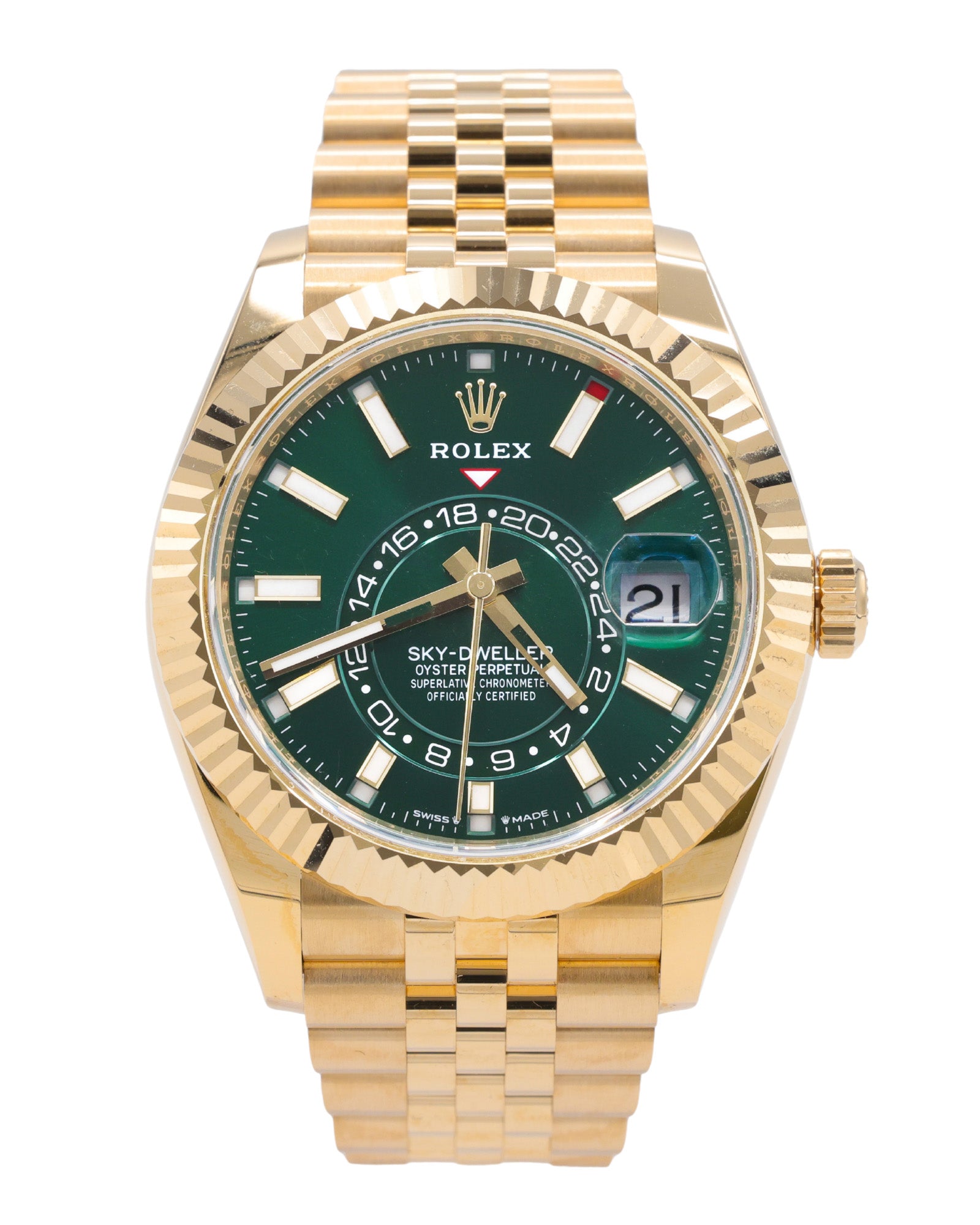 Rolex Sky-Dweller Green Dial on Jubilee 336938 Complete 2026