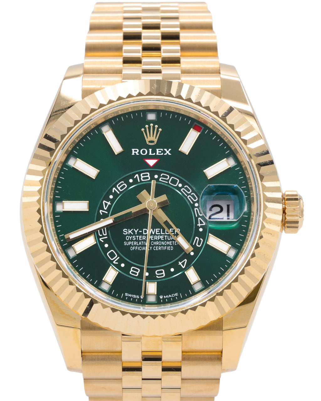 Rolex Sky-Dweller Green Dial on Jubilee 336938 Complete 2026