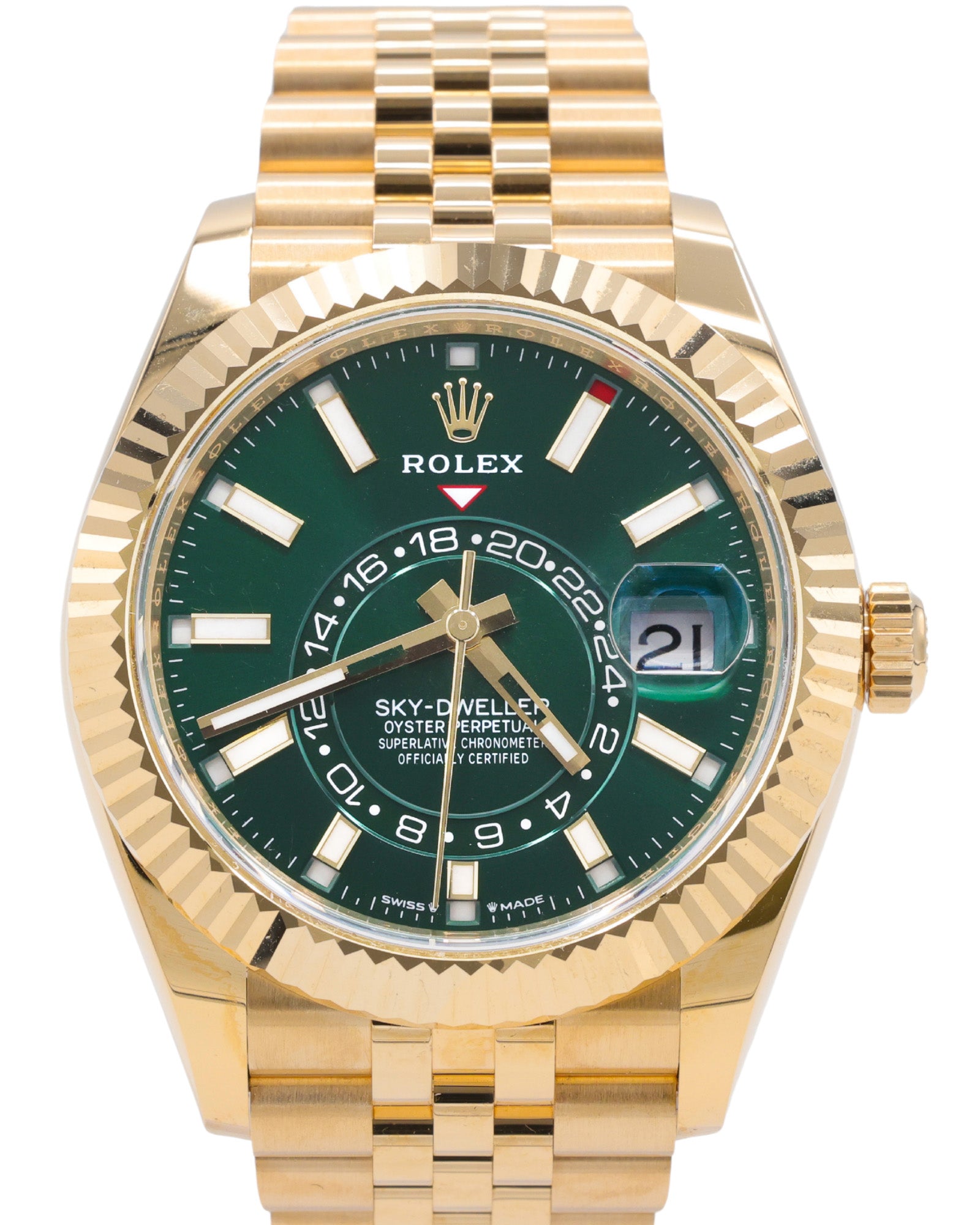 Rolex Sky-Dweller Green Dial on Jubilee 336938 Complete 2026