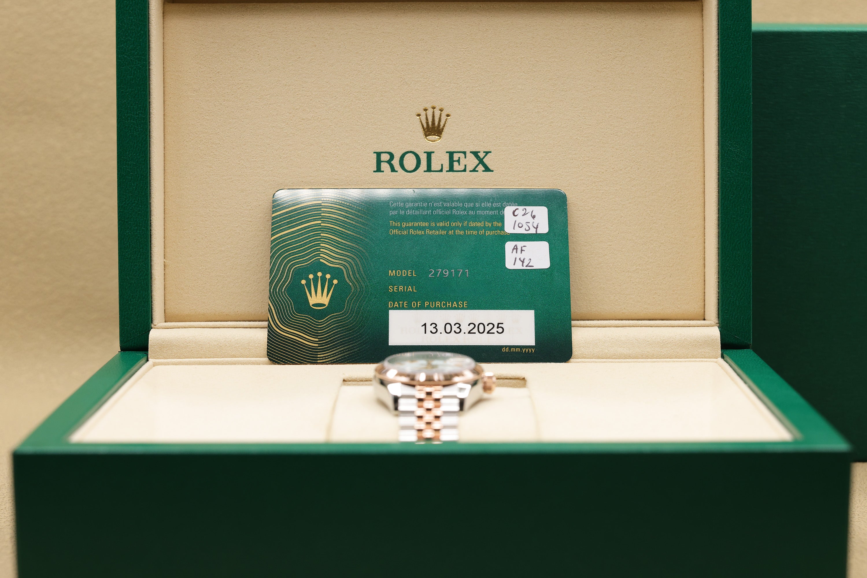 Rolex Datejust Lady White Roman Dial on Jubilee 279171 Complete 2025