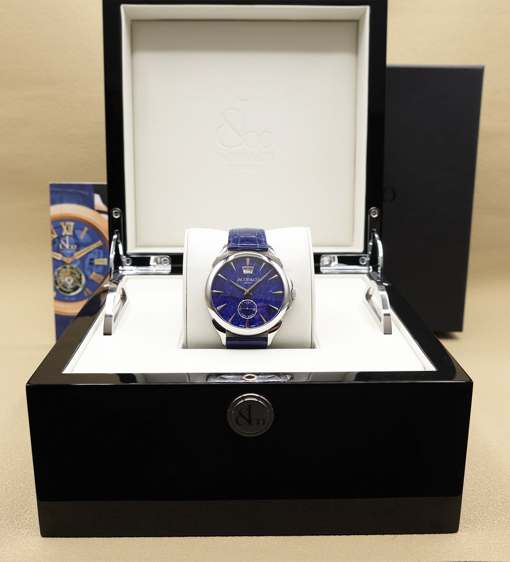 Jacob & Co. Palatial Lapis Lazuli Dial on Blue Alligator Leather PC400.10.AA.AD.A Complete 2025
