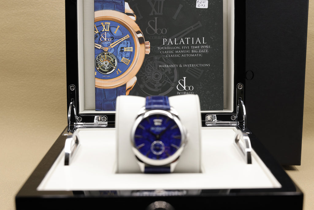 Jacob & Co. Palatial Lapis Lazuli Dial on Blue Alligator Leather PC400.10.AA.AD.A Complete 2025