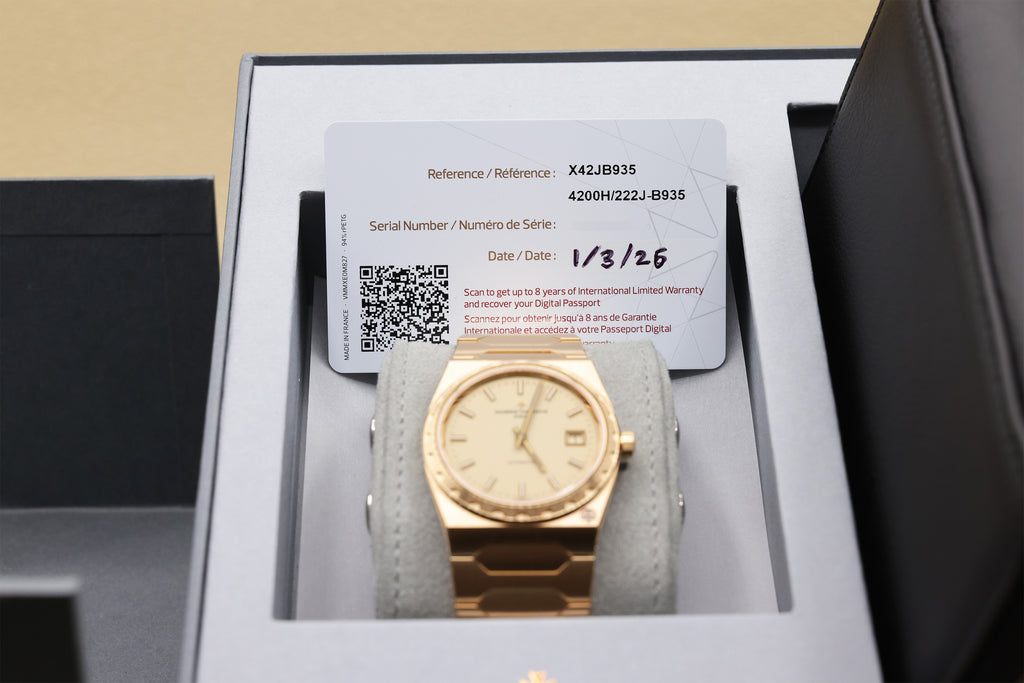 Vacheron Constantin Historiques Gold-toned Dial on Bracelet 4200H/222J-B935 Complete 2026