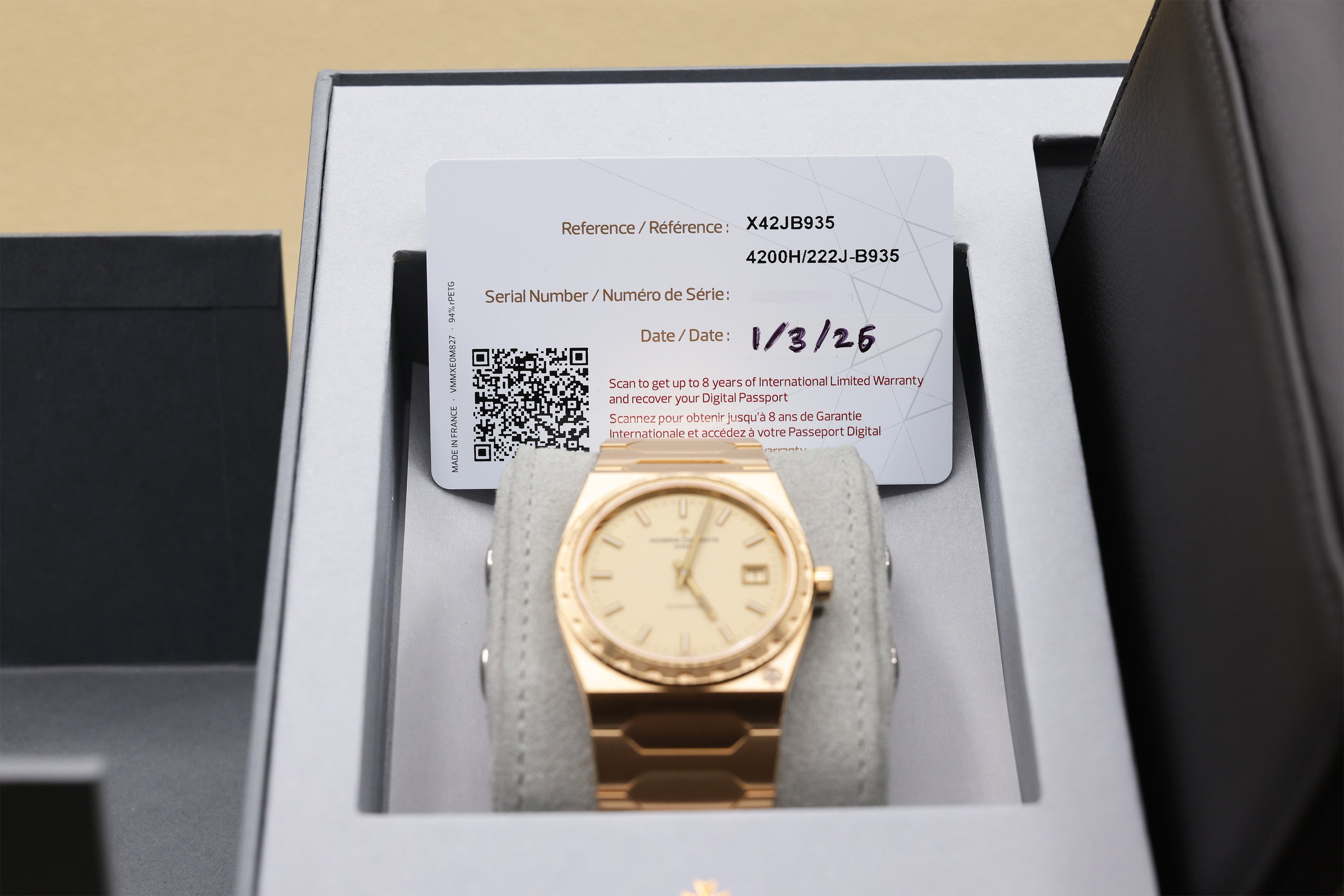 Vacheron Constantin Historiques Gold-toned Dial on Bracelet 4200H/222J-B935 Complete 2026