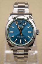 Rolex Milgauss Blue Dial on Oyster 116400GV Card 2018