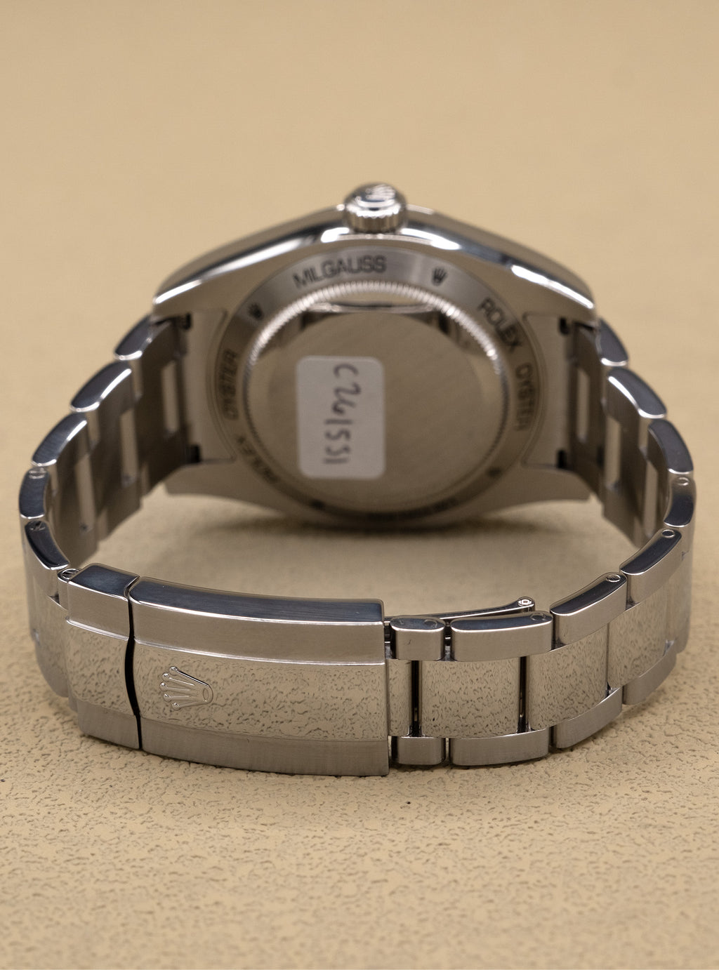 Rolex Milgauss Blue Dial on Oyster 116400GV Card 2018