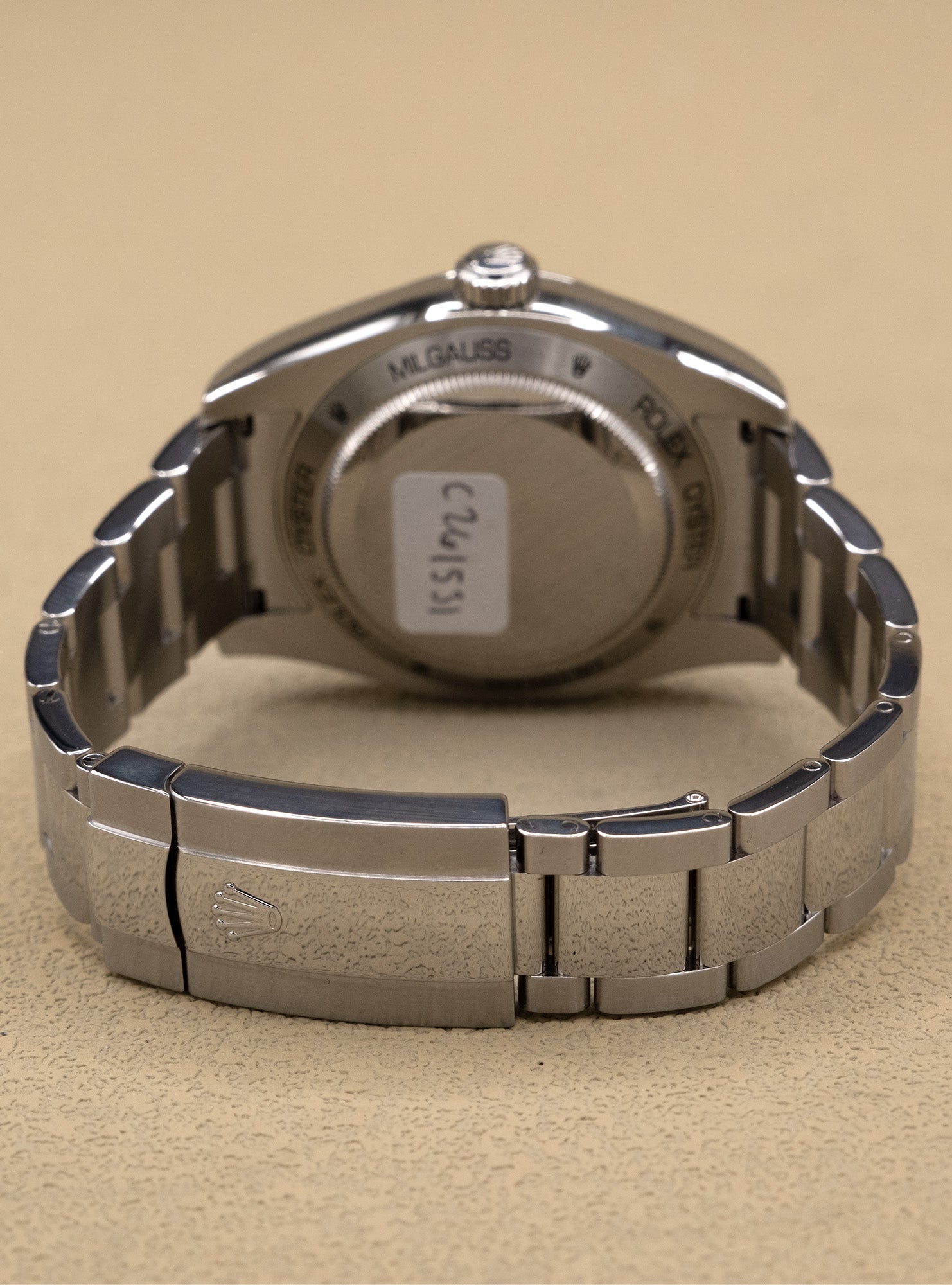 Rolex Milgauss Blue Dial on Oyster 116400GV Card 2018