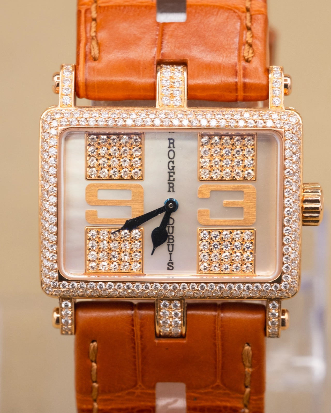 Roger Dubuis Too Much MOP Diamond Dial on Alligator Strap T22 54 5-FFD ND1/46.52 Complete 2006