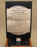 Franck Muller Master Square Silver Roman Dial on Black Leather Strap 6002 L QZ D CD 1R Complete 2010