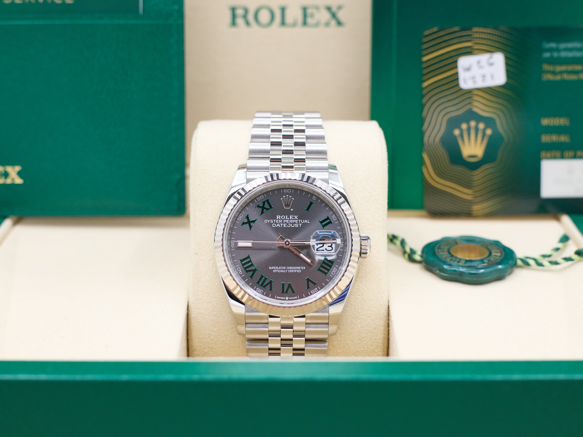Rolex Datejust 36 Slate Roman Dial on Jubilee 126234 Complete 2026
