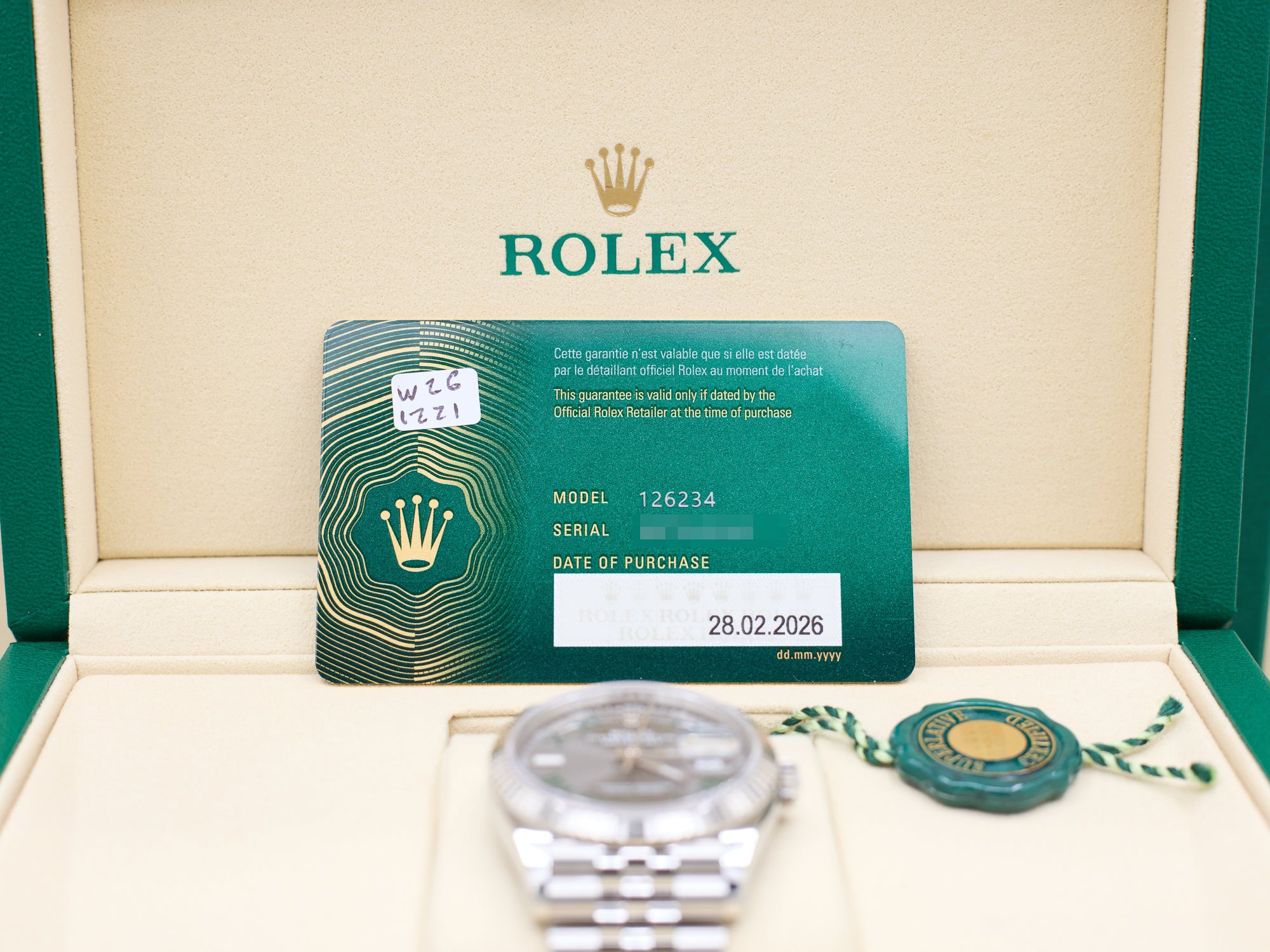 Rolex Datejust 36 Slate Roman Dial on Jubilee 126234 Complete 2026