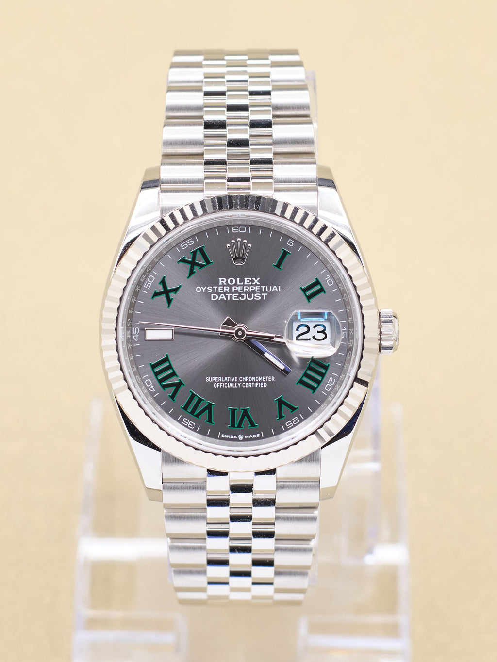 Rolex Datejust 36 Slate Roman Dial on Jubilee 126234 Complete 2026
