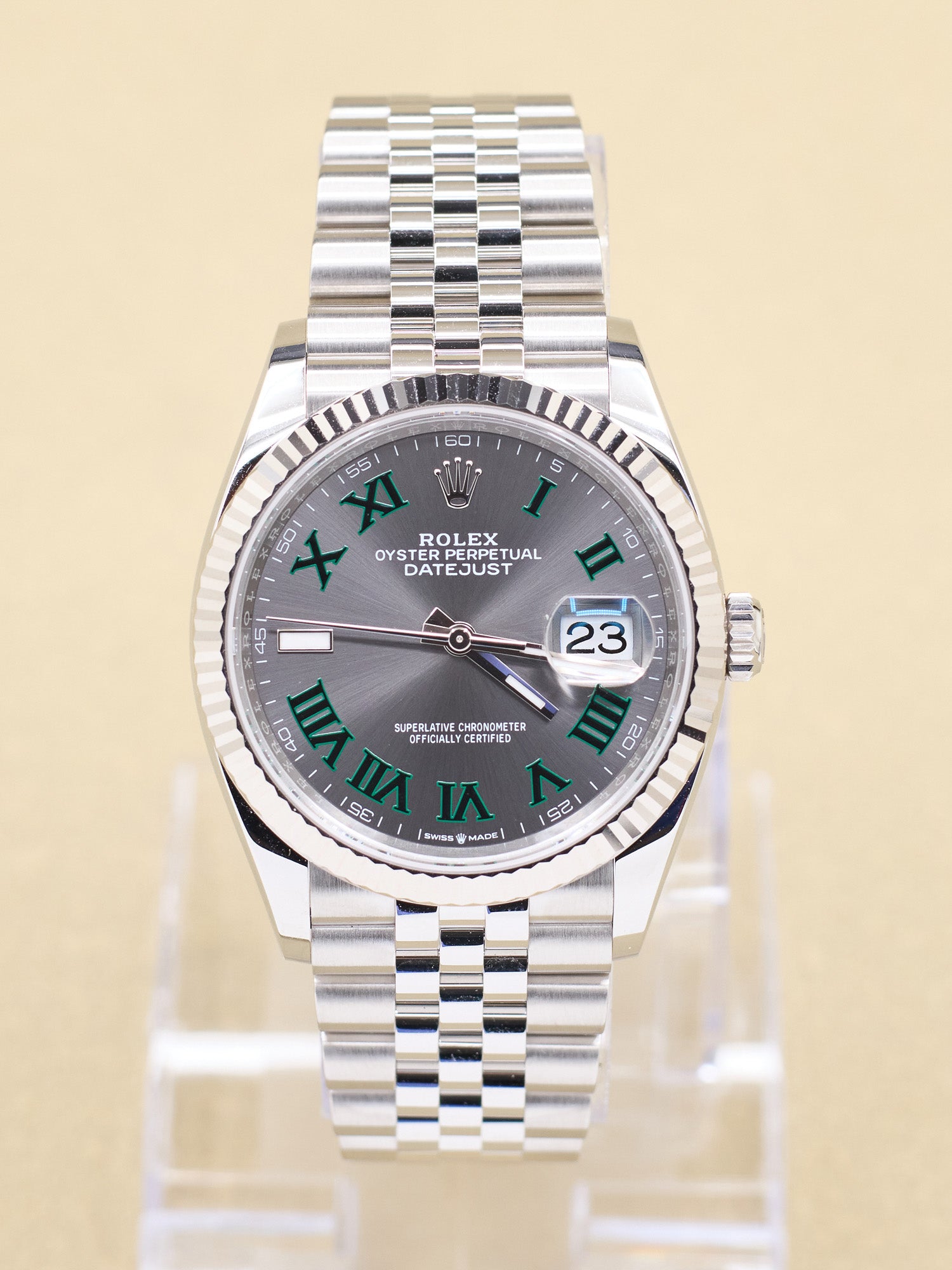 Rolex Datejust 36 Slate Roman Dial on Jubilee 126234 Complete 2026