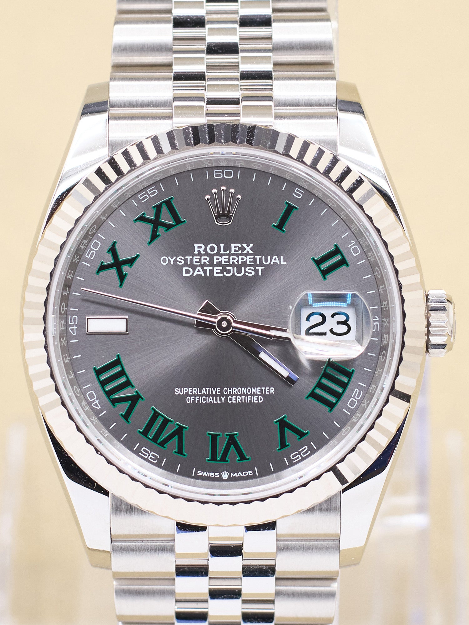 Rolex Datejust 36 Slate Roman Dial on Jubilee 126234 Complete 2026