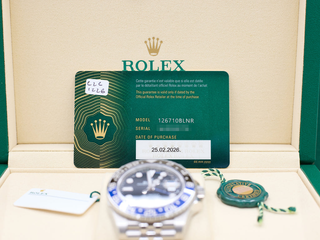 Rolex GMT-Master II Batgirl Black Dial on Jubilee 126710BLNR Complete 2026