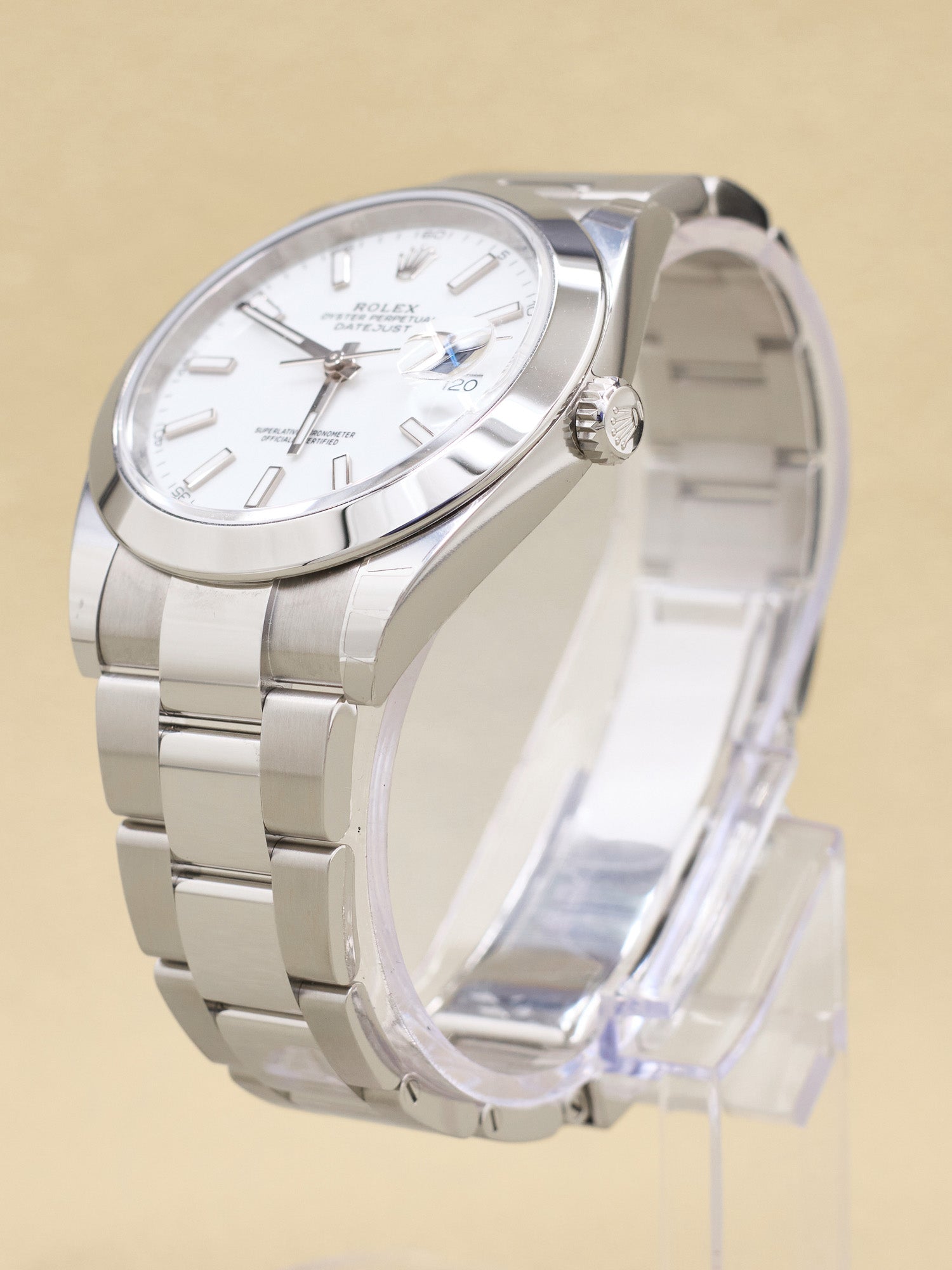 Rolex Datejust 41 White Index Dial on Oyster 126300 Complete 2025