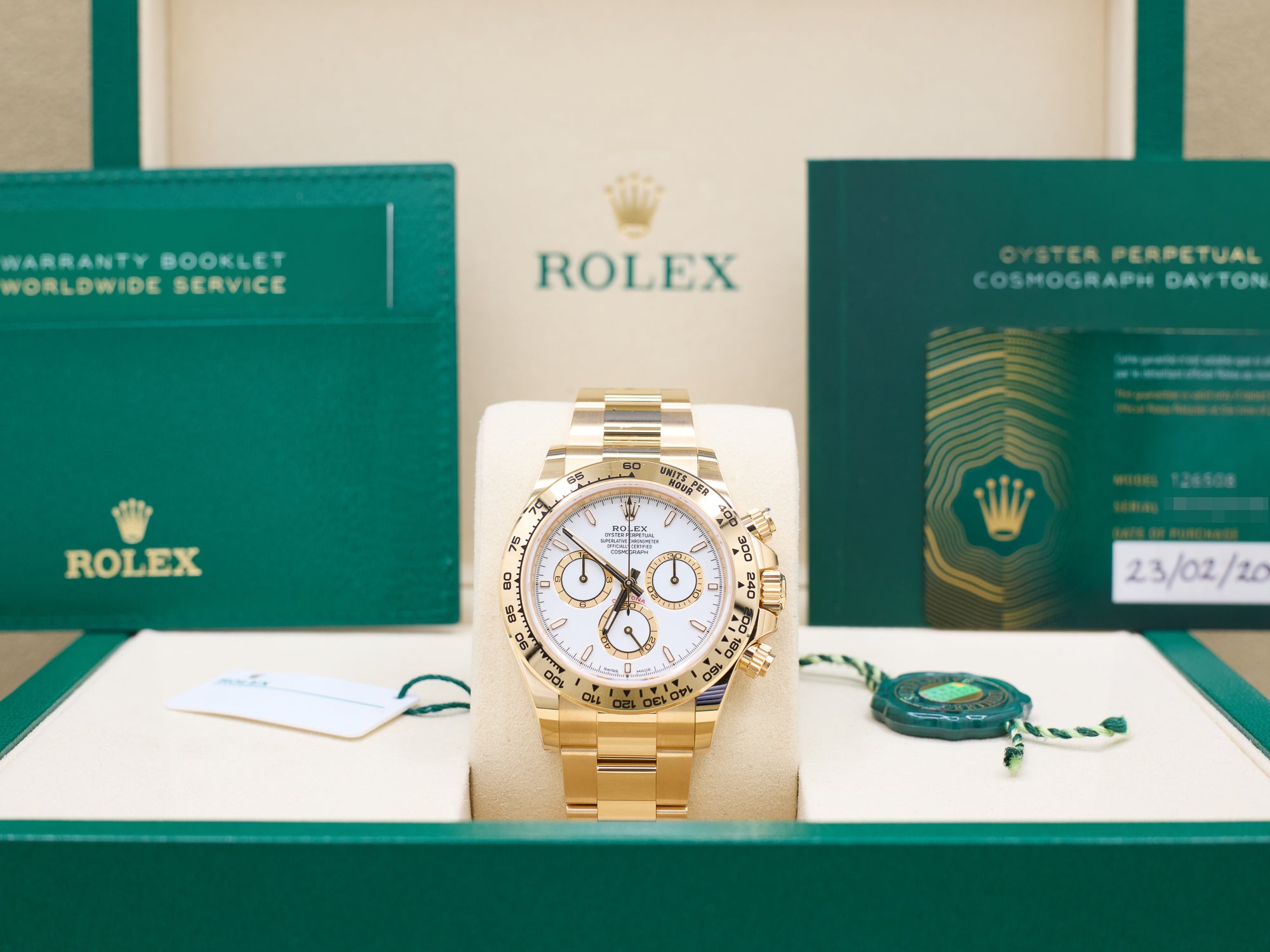 Rolex Daytona White Index Dial on Oyster 126508 Complete 2026