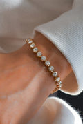 Diamond Tennis Bracelet in 14K White Gold, 9.68ct B-968