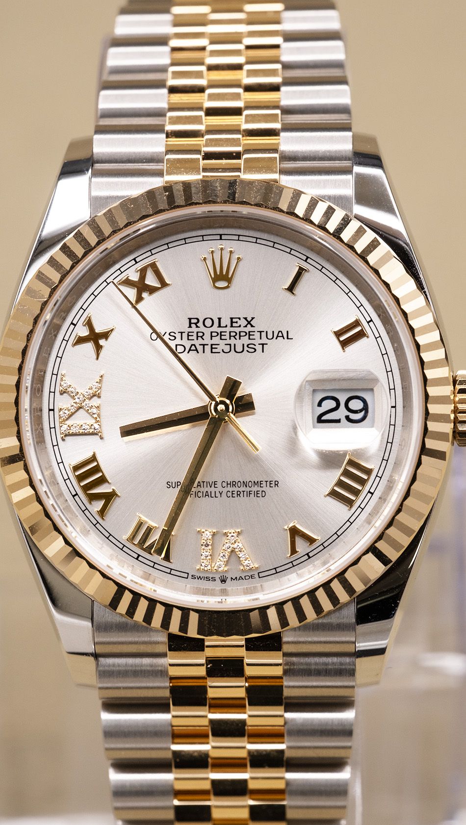 Rolex Datejust 36 Silver Roman Dial on Jubilee 126233 Complete 2026
