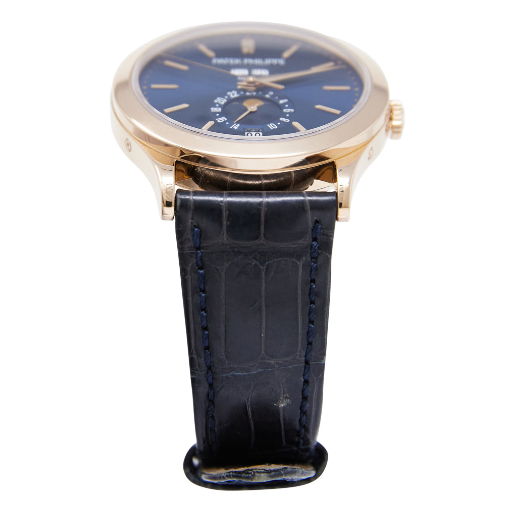 Patek Philippe Annual Calendar Blue Dial on Leather Strap 5396R-014 Complete 2017