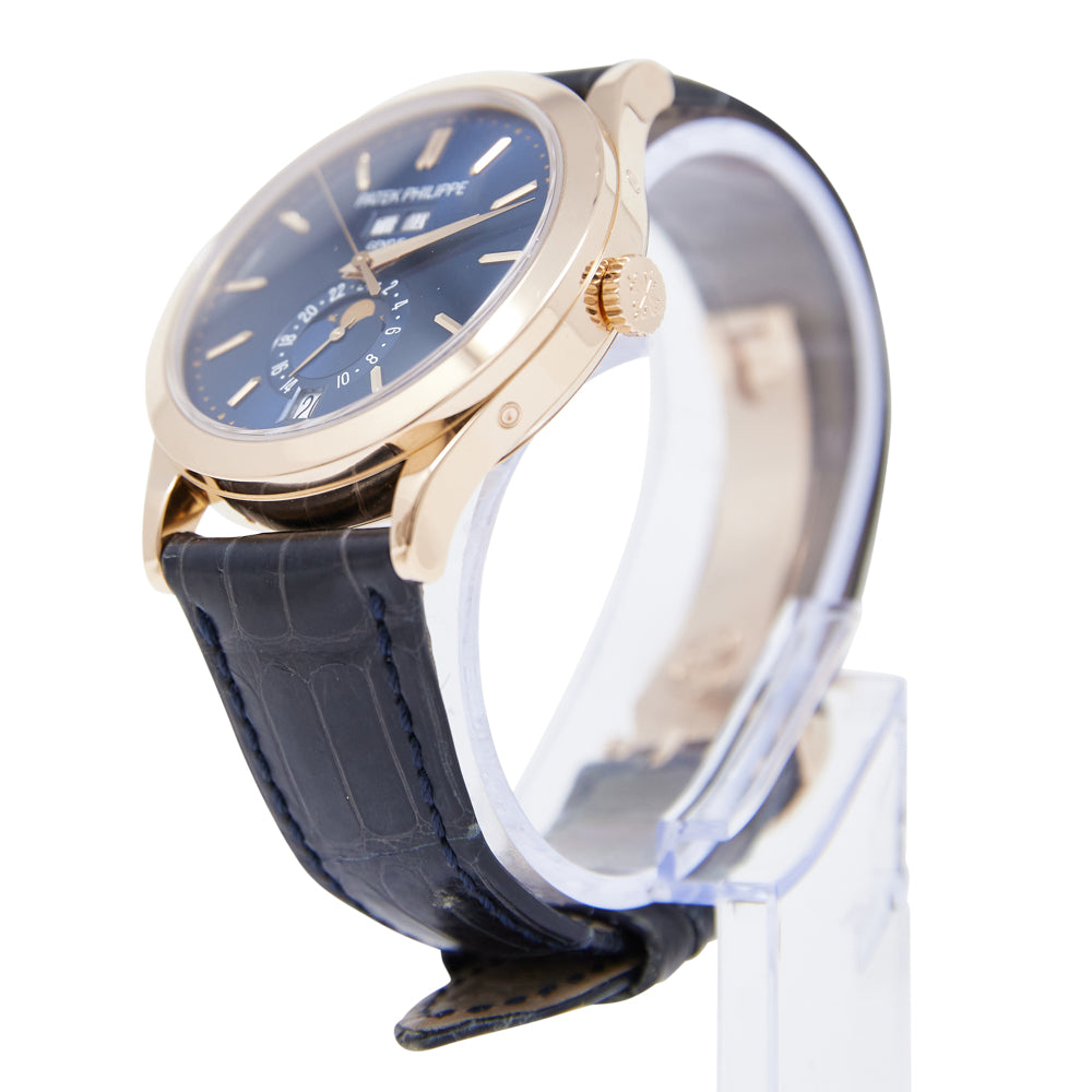Patek Philippe Annual Calendar Blue Dial on Leather Strap 5396R-014 Complete 2017